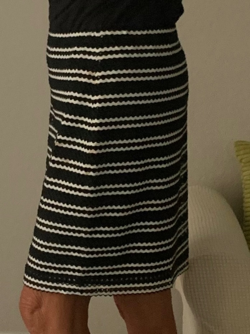 Alfani Skirt 8P black white